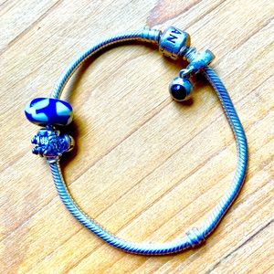 Pandora bracelet and charms